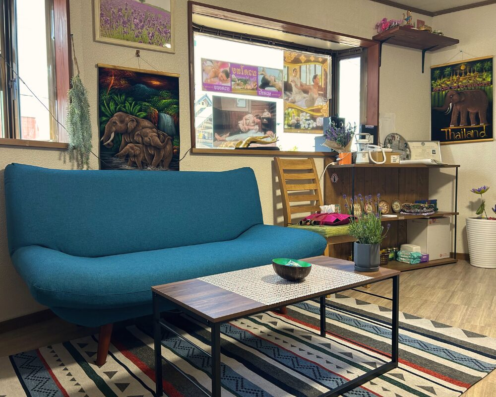 茨城県那珂市堤のタイ古式マッサージ・ラベンダーの待合室